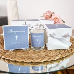 Baptism Candle Favors for Guests, Baptism Favor For Boy, Christening Favors, Holy Communion Gifts, Baptism Thank You Gifts, Mi Bautizo