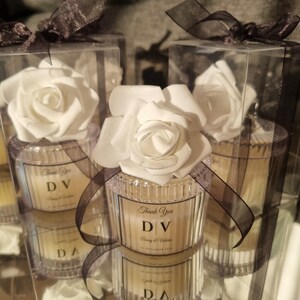 Personalized Elegant Candle Wedding Favors for Guests, Unique Wedding Gifts, Bulk Wedding Candle, Bridal Shower Favors, Luxury Wedding Gift