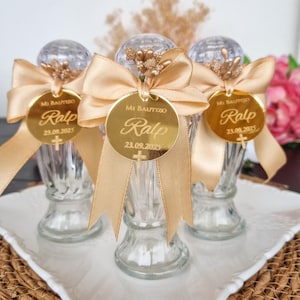 Holy Water Glass Bottle Empty, Baptism Favor For Boy And Girl, Religious Gift, First Holy Communion Favors, Christening Favors, Baptism Gift