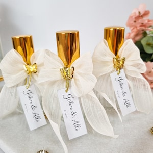 Personalized Wedding Favors Perfume Bottle for Guests, Wedding Day Fragrance Gift, Party Perfume Bottle Favors, Wedding Perfume Favor