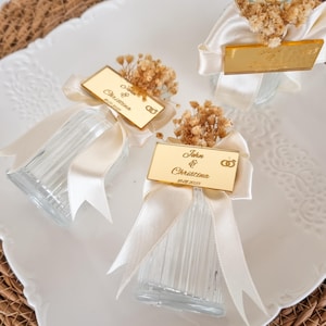 Personalized Empty Wedding Favors Glass Perfume Bottles For Guests, Wedding Day Fragrance Gift, Wedding Perfume Favor, Wedding Cologne Favor