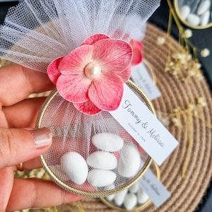 Bonbons aux amandes de mariage personnalisés pour les invités, une tradition de mariage italien cinq faveurs de bonbons aux amandes sucrées, cadeau de bonbons aux amandes de mariage