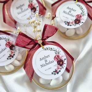 Bonbons aux amandes de mariage personnalisés pour les invités, une tradition de mariage italien cinq faveurs de bonbons aux amandes sucrées, cadeau de bonbons aux amandes de mariage