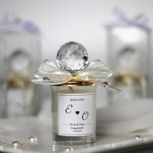 Personalized Elegant Candle Wedding Favor For Guests, Bridal Shower Favor Unique Wedding Favor Wholesale Wedding Candle, Luxury Wedding Gift