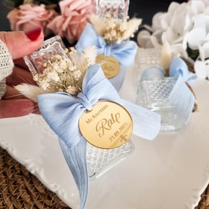 Holy Water Glass Bottle Empty, Baptism Favor For Boy And Girl, Religious Gift, First Holy Communion Favors, Christening Favors, Baptism Gift