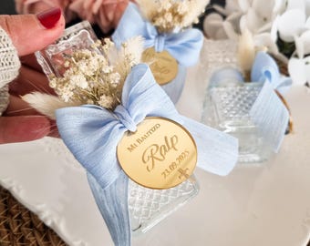 Holy Water Glass Bottle Empty, Baptism Favor For Boy And Girl, Religious Gift, First Holy Communion Favors, Christening Favors, Baptism Gift