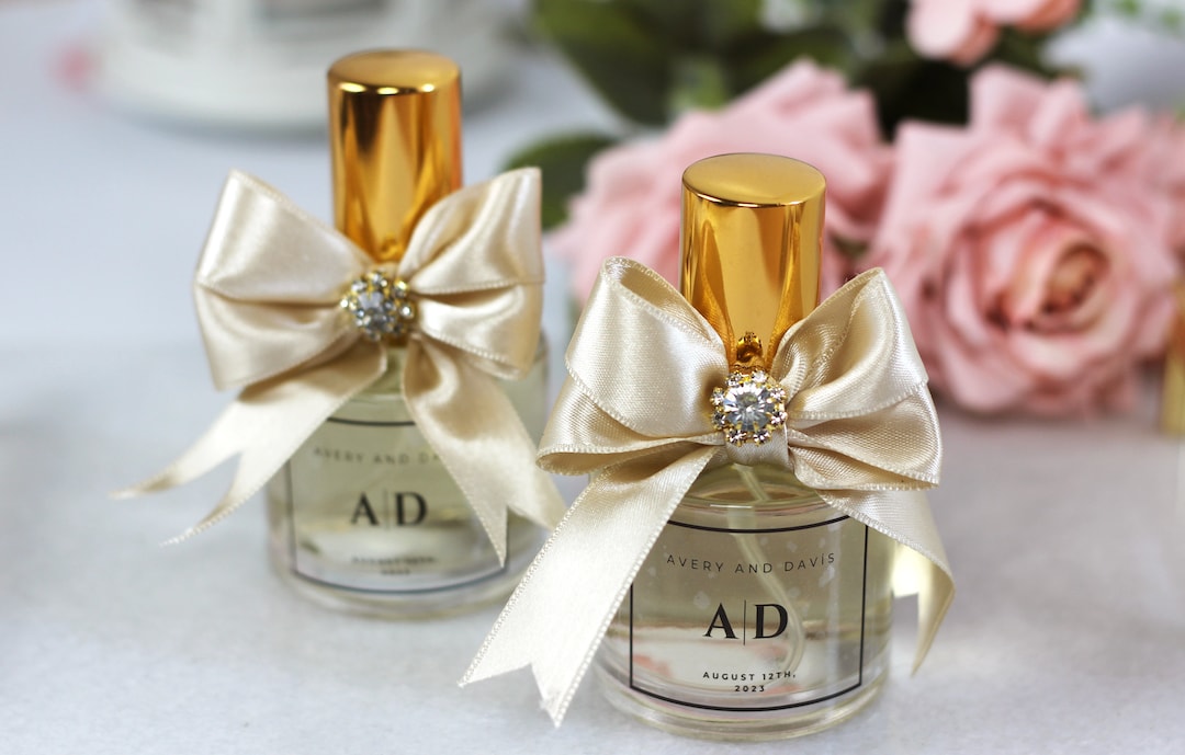 Personalized Empty Glass Cologne Bottle Wedding Favors for Guests ...