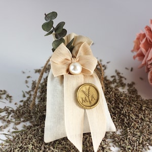 Personalized Wedding Favors Lavender Sachet Pouch, Bridal Shower Favors, Thank You Favors, Wedding Sachet Bags, Baby Shower Sachet Gifts