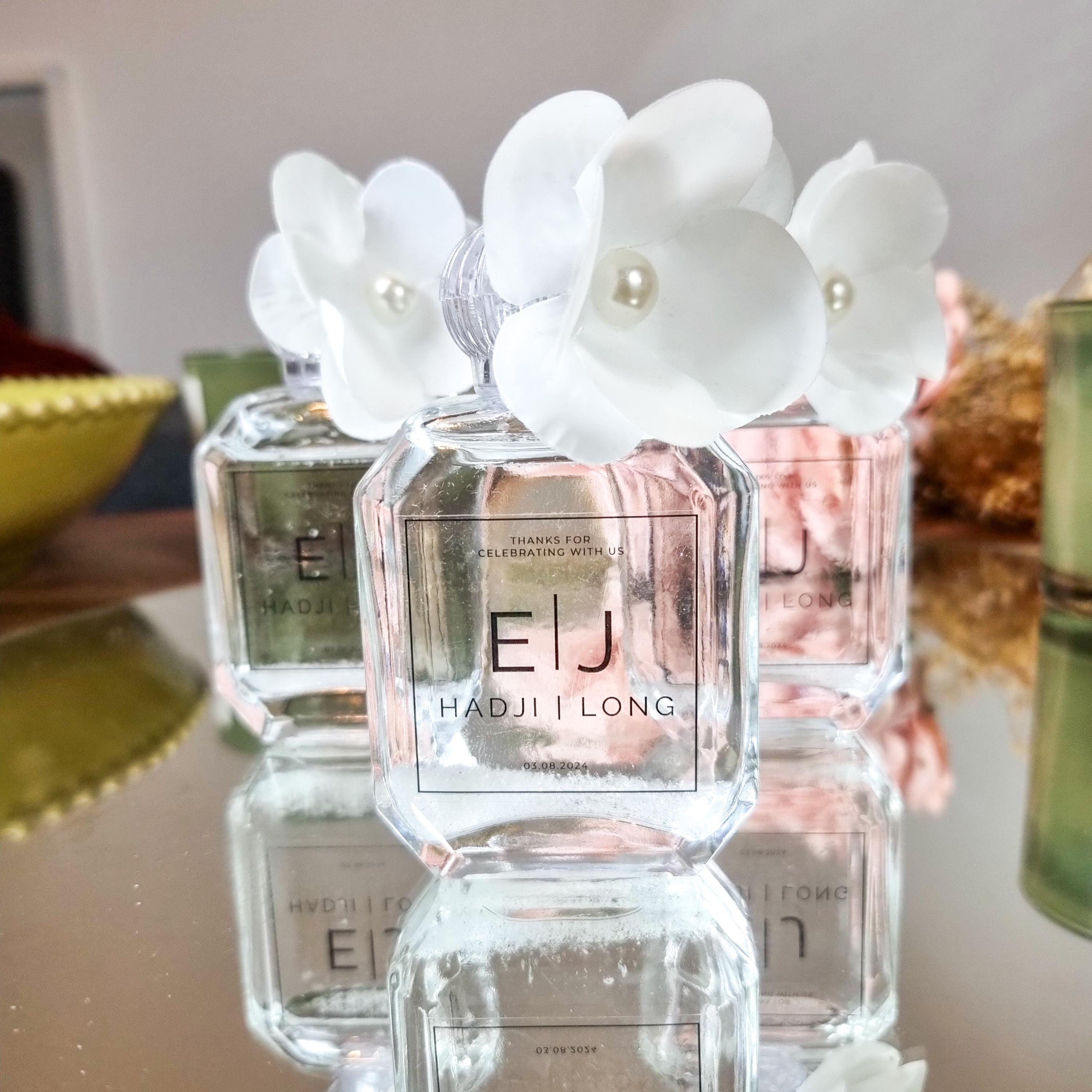 Personalized Empty Glass Perfume Bottle Wedding Favors, Wedding Day Fragrance Gift, Party Perfume Bottle Favors, Wedding Cologne Favor