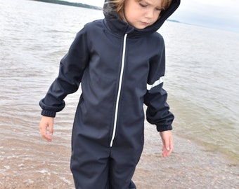 Kid's Softshell overall outdoor waterproof unisex girls boys