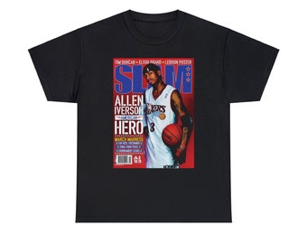 Camisa Allen Iverson, Camisa Allen Iverson Slam Magazine, Camiseta Allen Iverson, Camisa de baloncesto Allen Iverson The Answer, Camisa de baloncesto