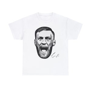 Conor McGregor 90s Vintage Bootleg Style Boxer T-Shirt, Conor McGregor T-Shirt, Big Face Signature T-Shirt