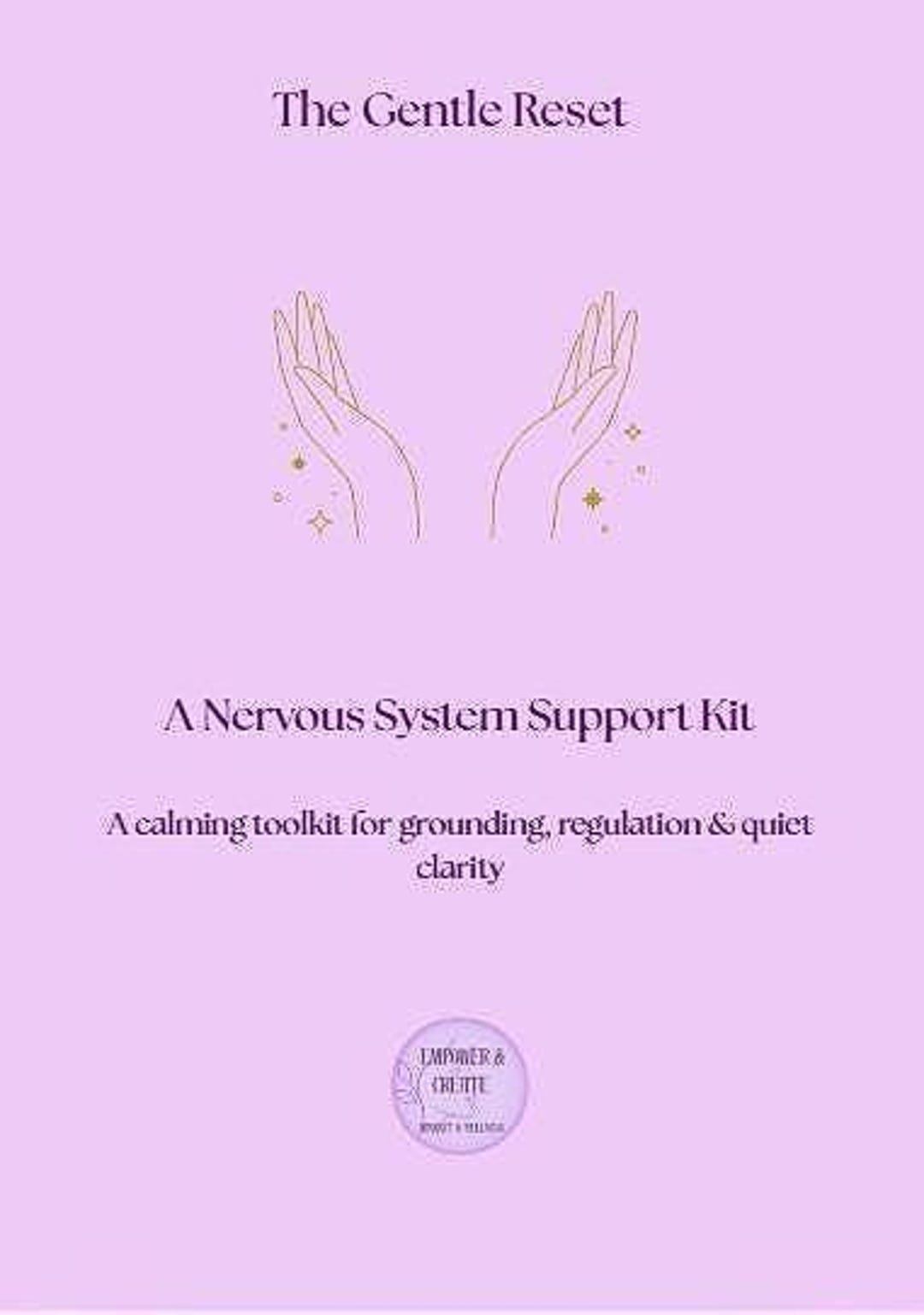 The Gentle Reset - A Nervous System Support Kit | 38 Page Printable ...