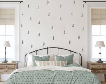 Floral wall stickers, Nursery wall decal, Nursery sticker, Flower stickers, Botanical wall stickers