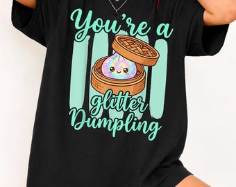 You're A Dumpling Shirt, Cute Rainbow Striped Kids Girls Tee