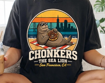 Cute Sea Lion Graphic Tee, Funny San Francisco Seal Shirt for Coastal Animal Lovers