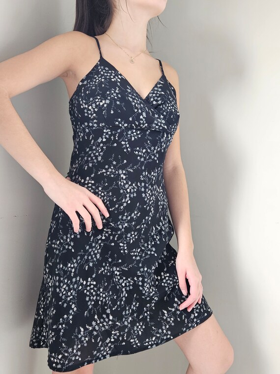 VINTAGE DRESS Le GARAGE / small / floral print / wrap… - Gem