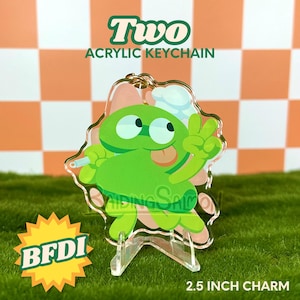 Dos llaveros acrílicos TPOT de 2,5 pulgadas