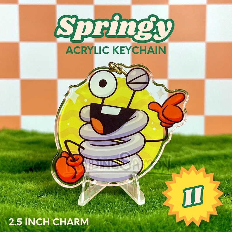 Springy Inanimate Insanity 2.5 Inch Acrylic Keychain - Etsy
