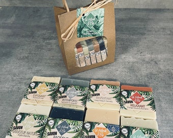 Organic discovery box of 8 soaps, cold saponified soaps