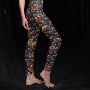 Disco Ball Leggings, Rave Leggings, Party Wear, Festival Leggings, Disco Pants, Women&#39;s Tights