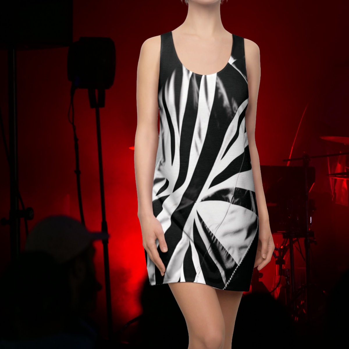 Zebra Print Mini Dress - Etsy