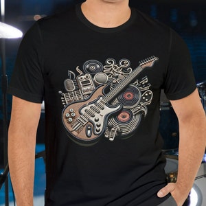 Heavy Metal Guitar T-Shirt: Music Lover Gift