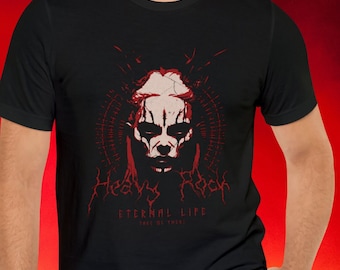 Heavy Metal Skull T-Shirt, Gothic Rock Music Tee