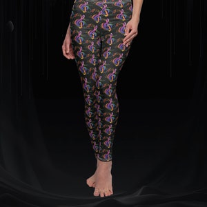 Treble Woman&#39;s Music Leggings, Music Pants, Yoga Pants, Musician Leggings, Band Gear, Rave Pants, Concert Pants