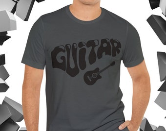 Guitar Graphic Tee: Minimalist Music Shirt