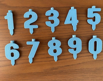Reusable Birthday Number Candle Holders 0–9 | Celebration Cake Decor | Eco Friendly Party Set