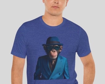 Monkey T-Shirt, Animal Shirt Mens, Monkey Tee, Funny Monkey Shirt, Animal Shirt Cute, Monkey Shirt Women, Monkey Lover Shirt, Cool Monkey