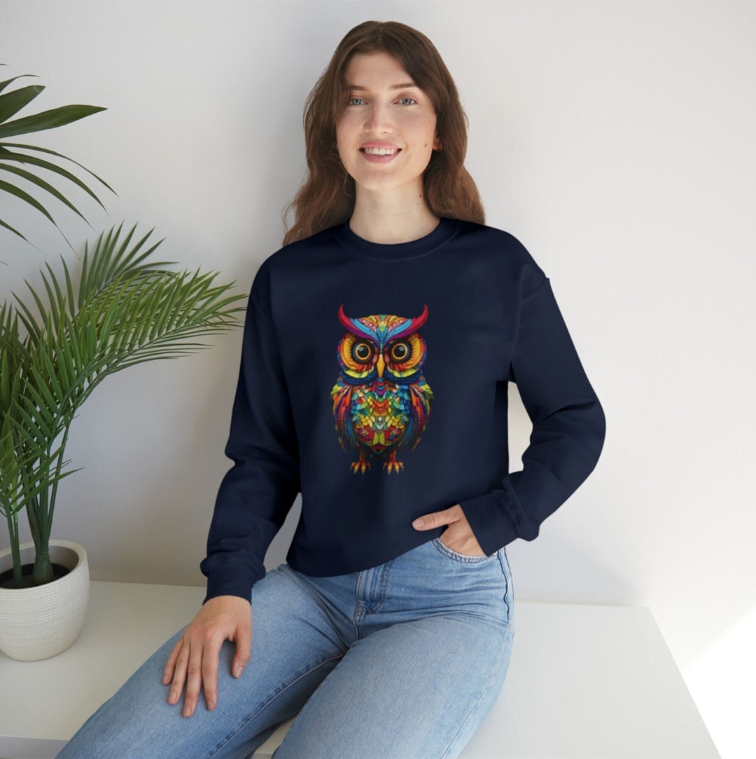 Owl Sweatshirt, Animal Sweatshirt, Owl Sweatshirt for Women, Trendy