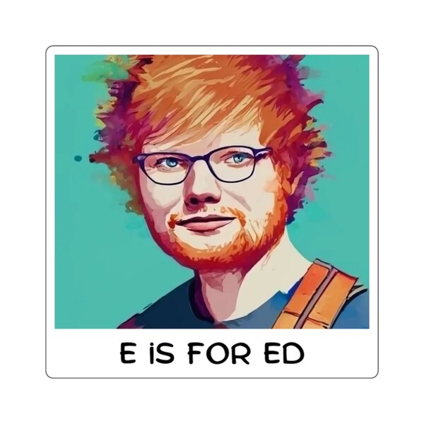 E is for Ed - 2" x 2" Square Sticker