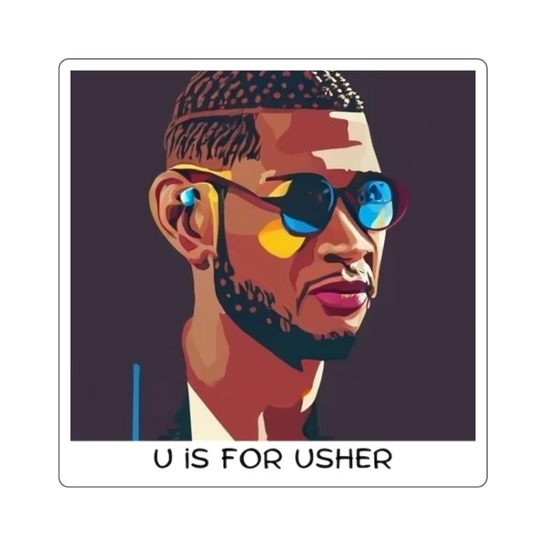 U is for Usher - 2" x 2" Square Sticker