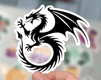 Dragon Sticker, Kiss-Cut Sticker For Phone Case, Tumbler, Laptop.