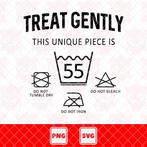 Behandel voorzichtig dit unieke stuk is 55 Svg, 55e verjaardag tshirt, 55e verjaardagscadeau, grappig shirtontwerp. Vector gesneden bestand voor Cricut.