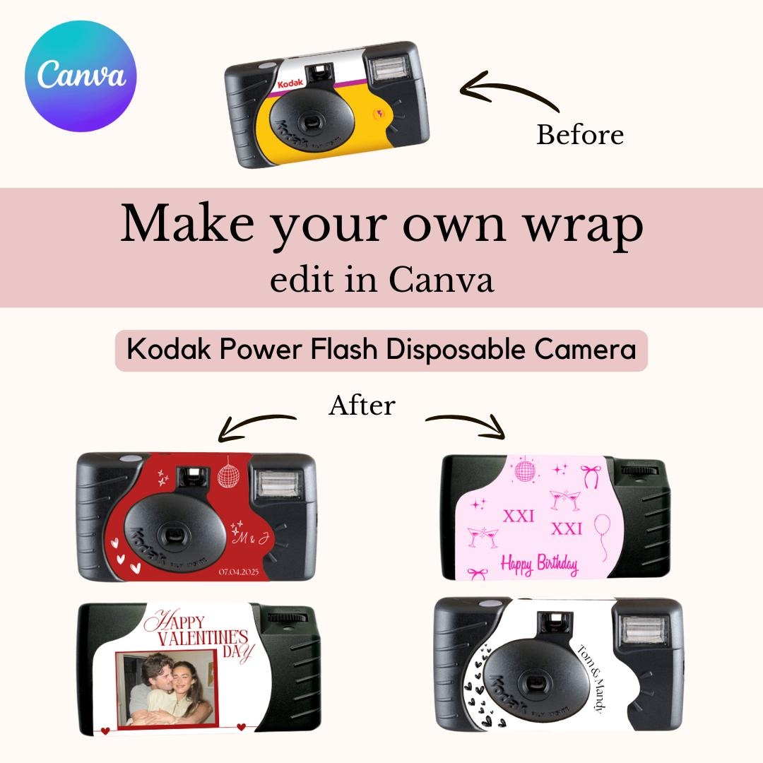 Wrap Kodak Powerflash | Digital Editable in Canva | Custom