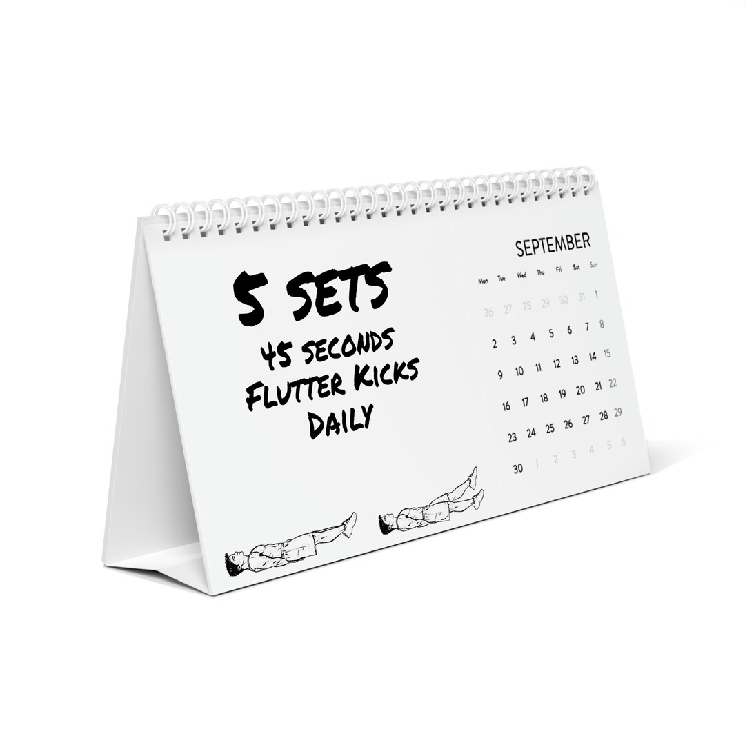 AB Challenge 2024 Calendar 2024 Calendar Workout Motivation Etsy UK