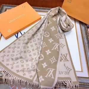 Louis Vuitton Scarf Inspired for Men, Brown LV Scarves and Wraps