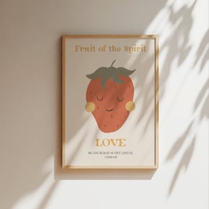 Fruit of the Spirit 'wall art, Sunday school -posters, nursery decor
