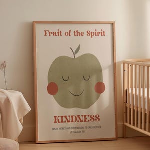 Fruit of the Spirit 'wall art, Sunday school -posters, nursery decor