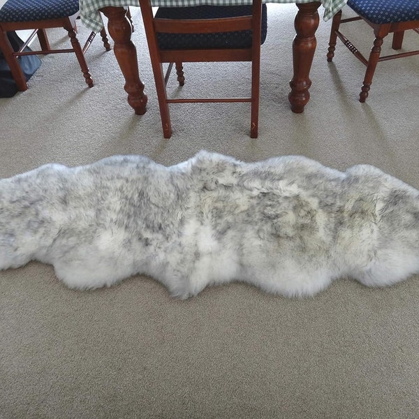 Sheepskin Rug Genuine Ivory Real Luxury British Throw Eco Pelt Medium 100 cm+ | UK