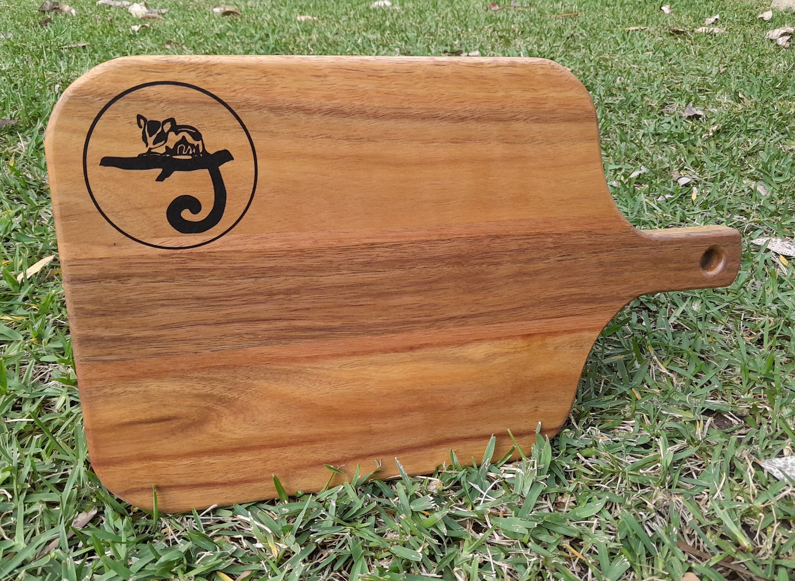 Spotted Gum and Blackbutt Timber Cutting Board With a Ringtail Etsy Australia