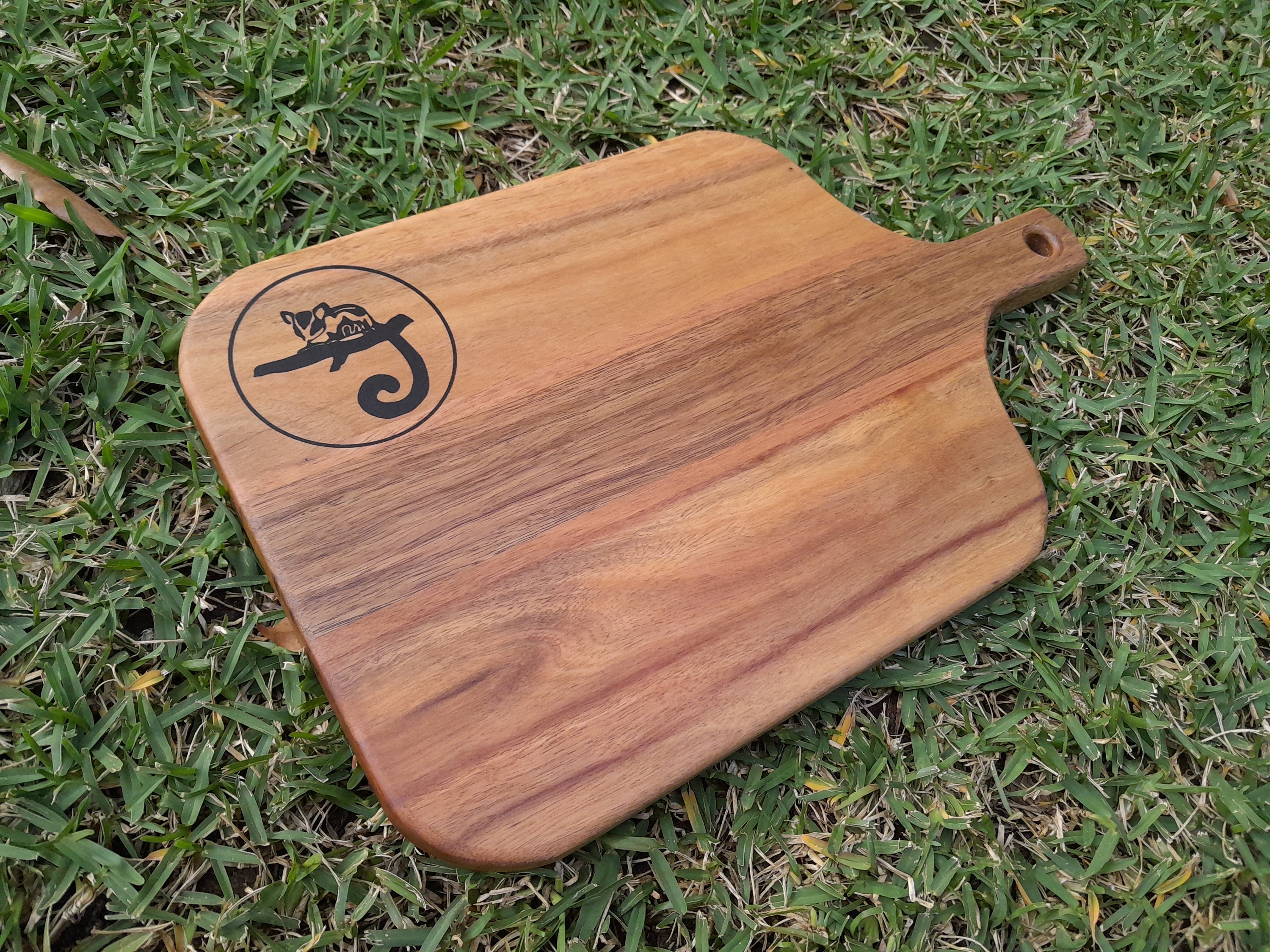 Spotted Gum and Blackbutt Timber Cutting Board With a Ringtail Etsy Australia