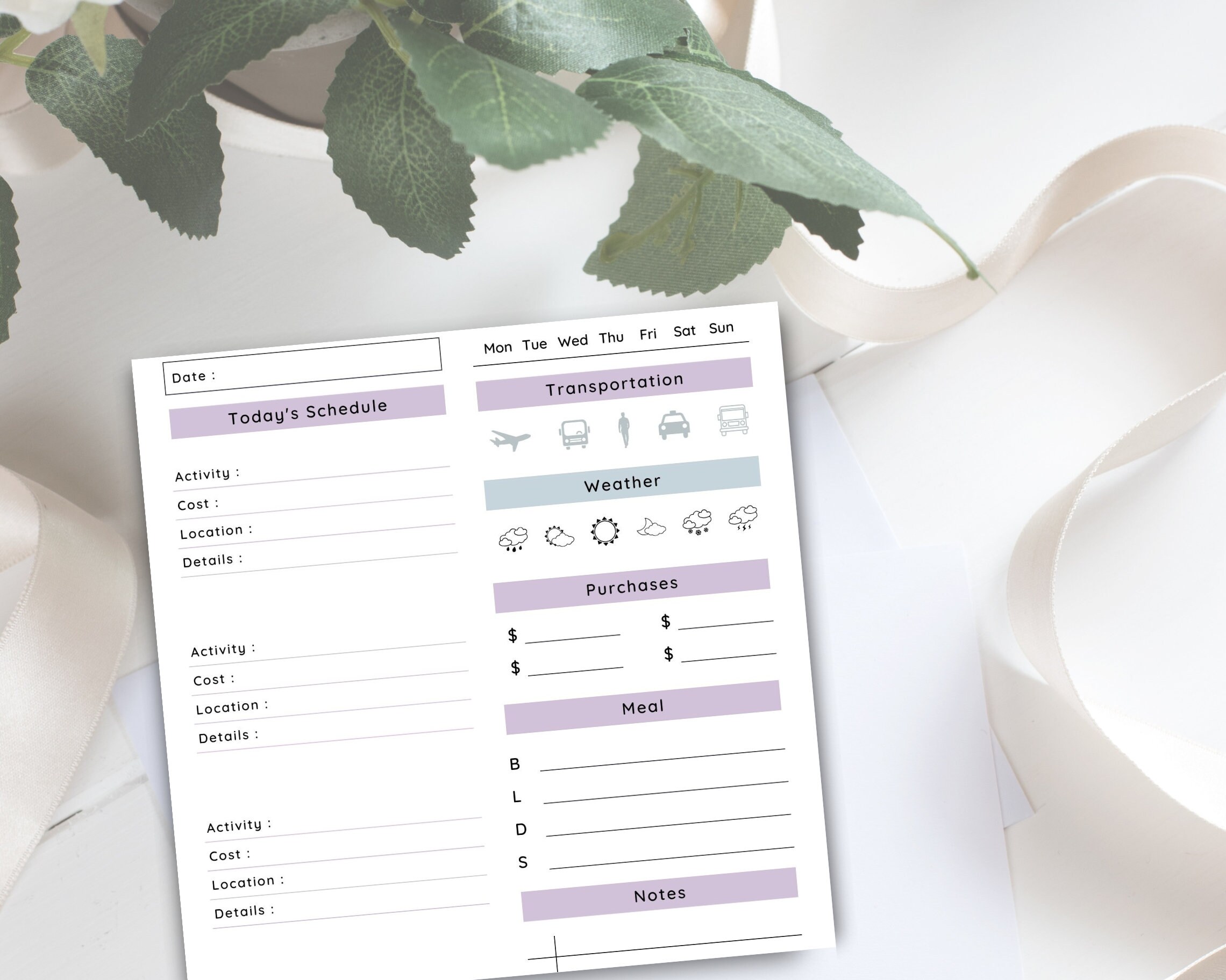 37 Page Travel Planner Printable BUNDLE, Trip Planner, Vacation ...