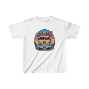 Kids Heavy Cotton™ Tee,cute bears go on vacation image 1