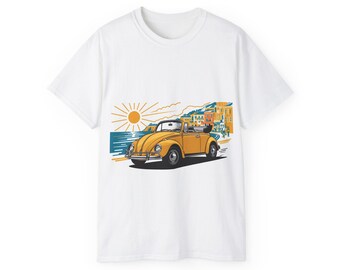 Unisex Ultra Cotton Tee,beetle is on holiday