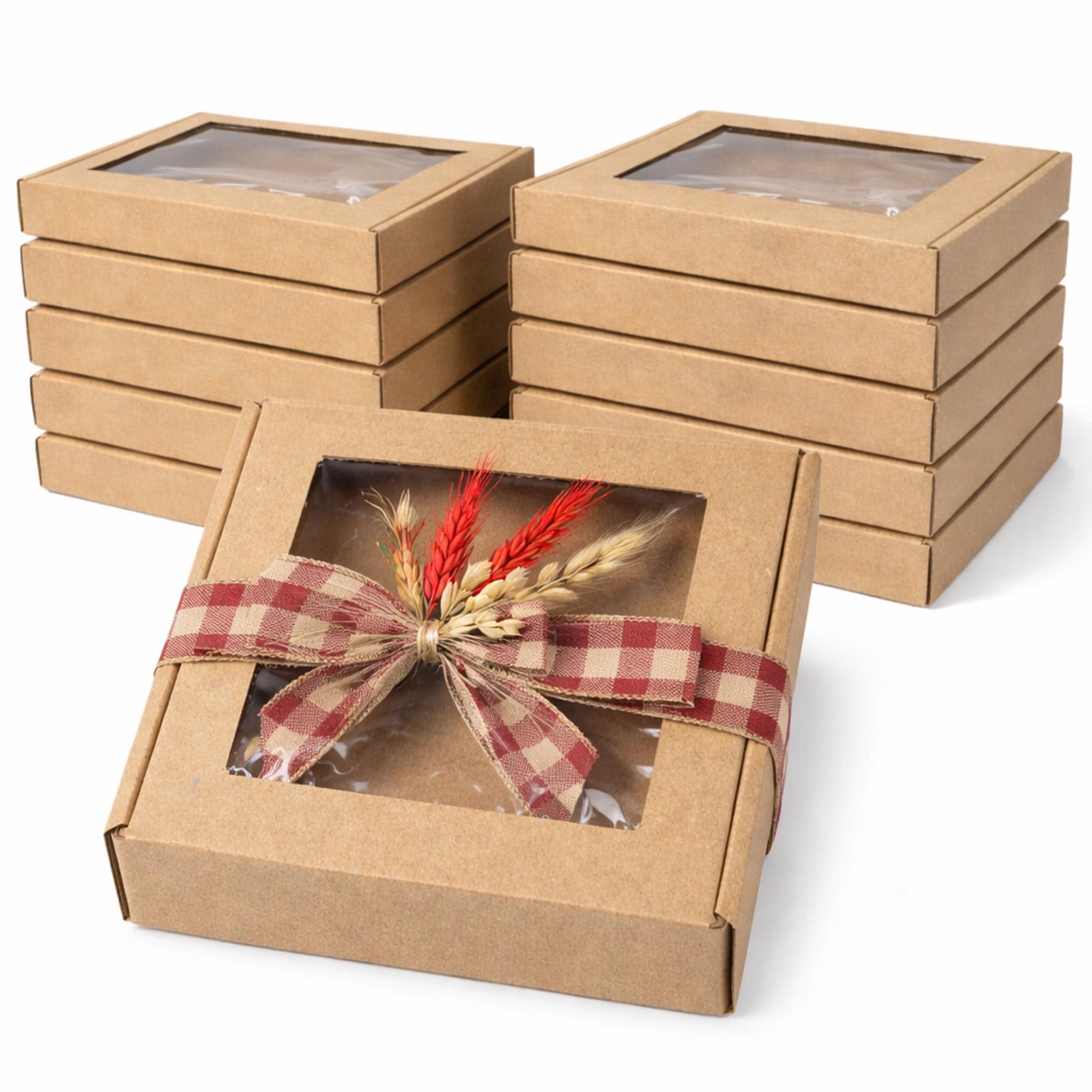 Cardboard Gift Box With Window 11x11x3 Cm ( 4.33x4.33x1.18 in