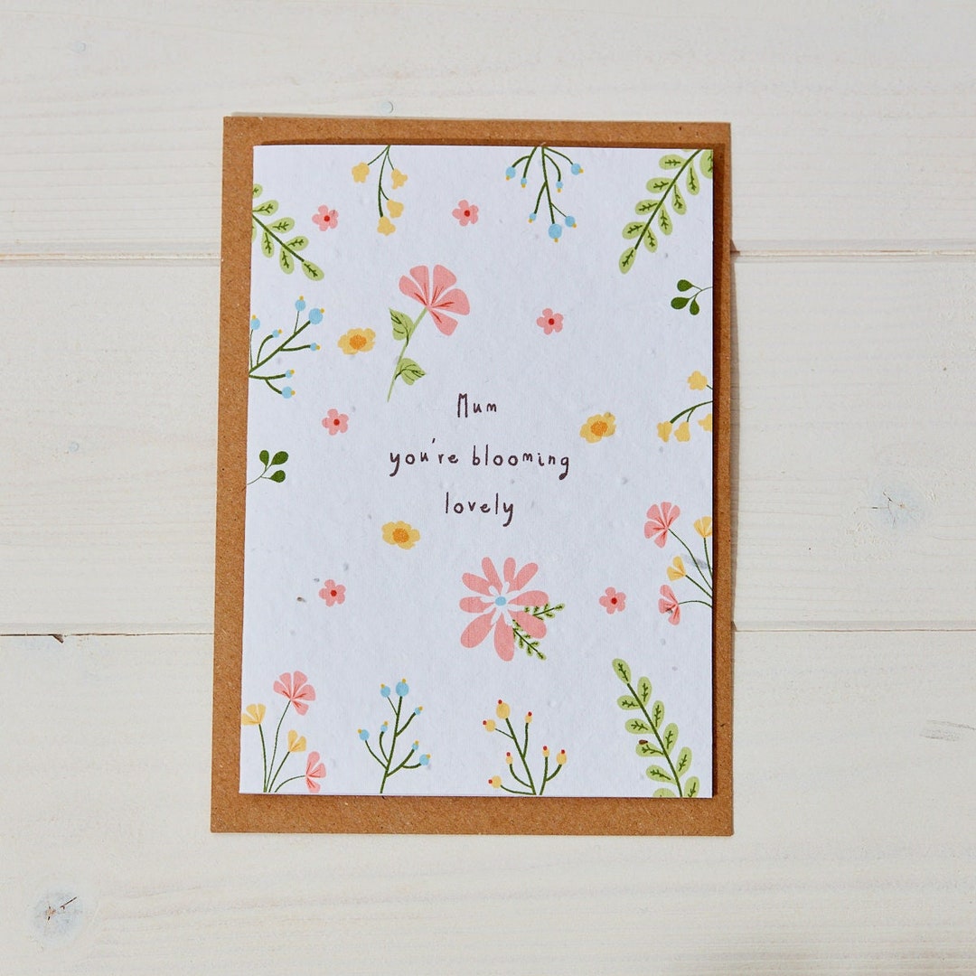 Birthday Card For Mom, Handmade Heartfelt Greeting Card For Her, Purple Floral Design, Mother's Birthday Card - View #10